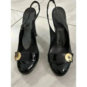 Tory Burch Slingback Patent Leather Heels